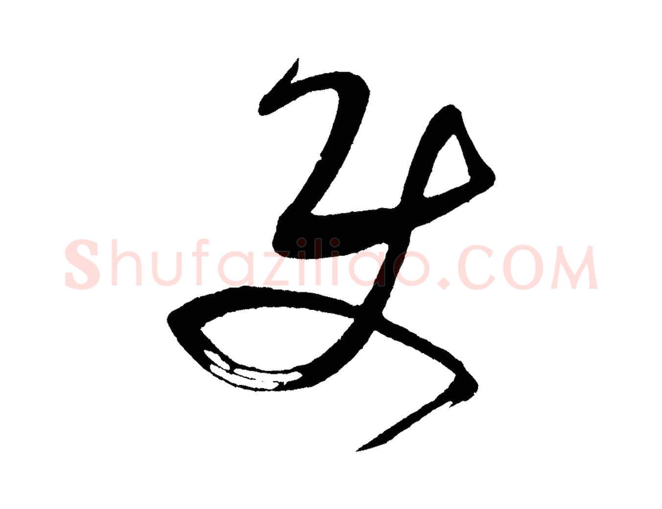 使毛笔行书写法,摘自宋代米芾与临邛使君帖