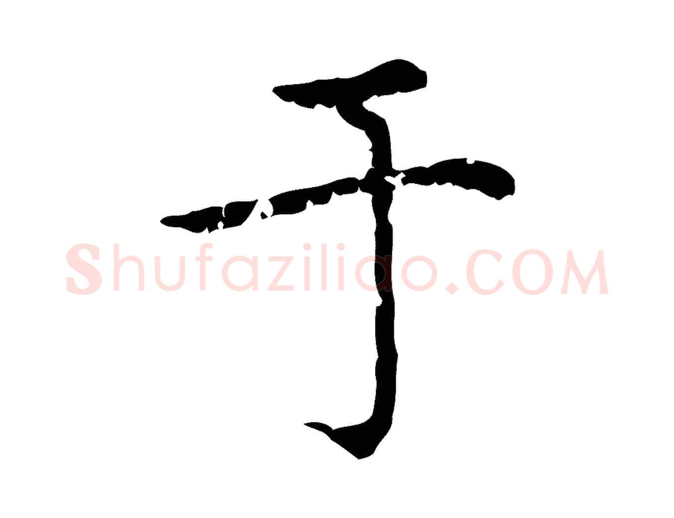 于毛笔行楷写法,摘自元代赵孟頫无逸帖
