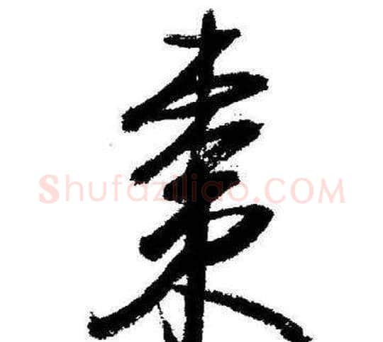 棗字启功毛笔行书书法写法,摘自临苏轼诗文帖