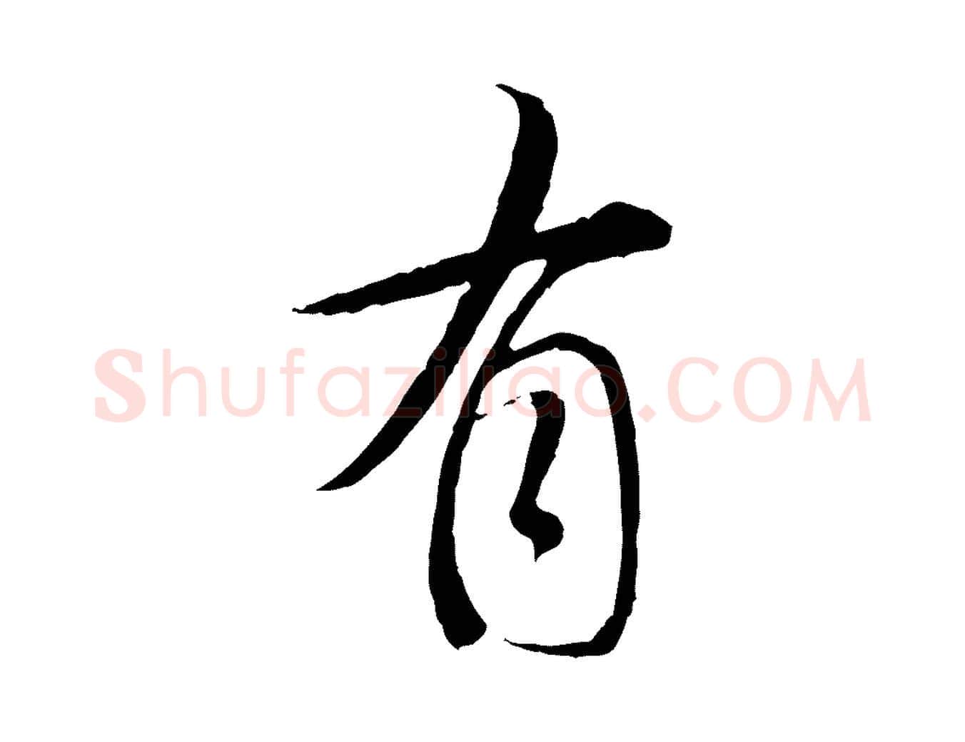 有毛笔行书写法,摘自明代董其昌跋行穰帖
