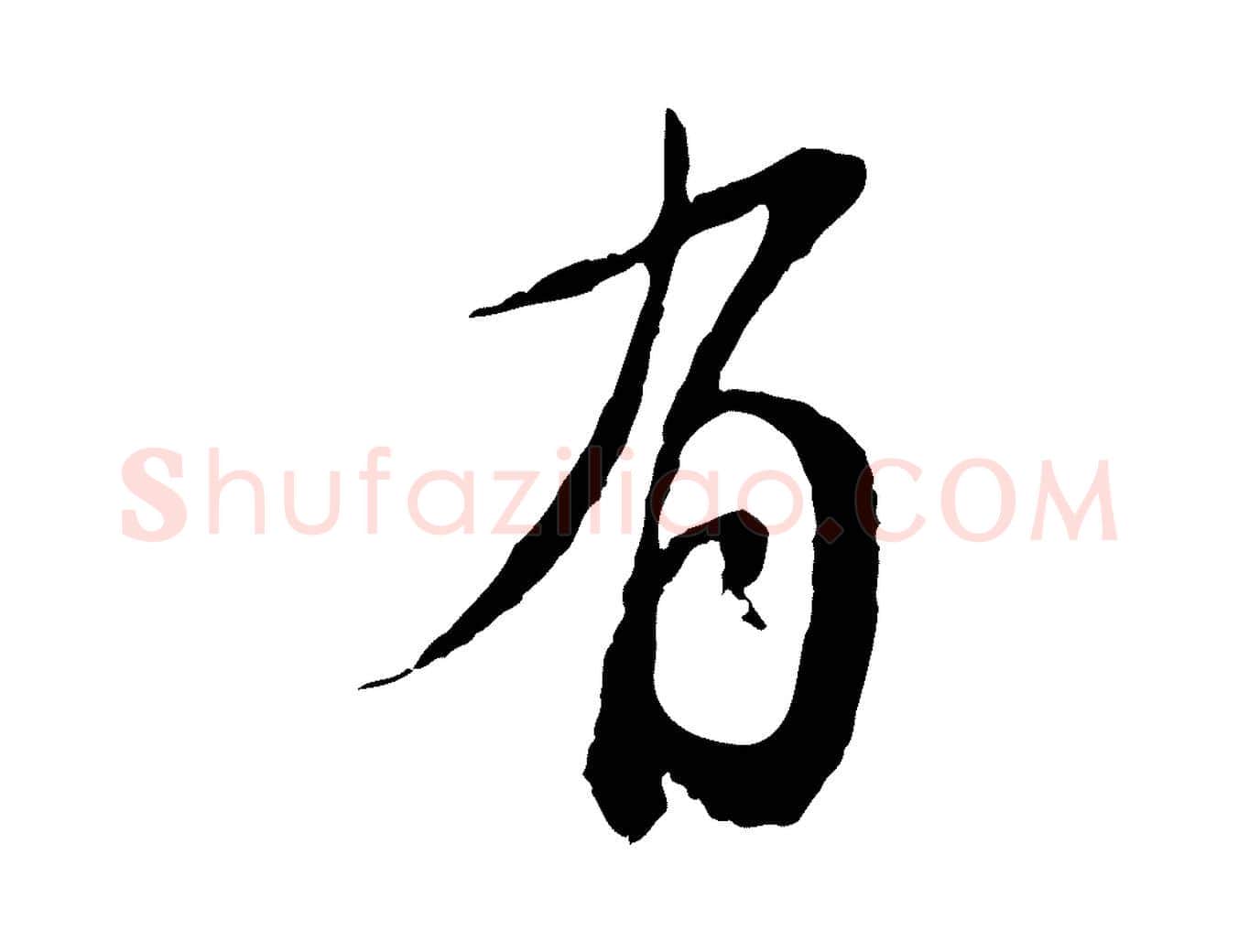 有毛笔行书写法,摘自明代董其昌跋行穰帖