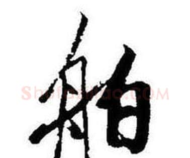 舶字启功毛笔行书书法写法,摘自题画诗