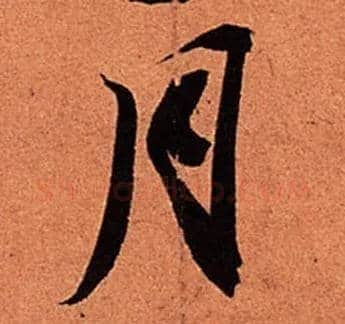 月毛笔行书写法,摘自宋苏轼寒食帖