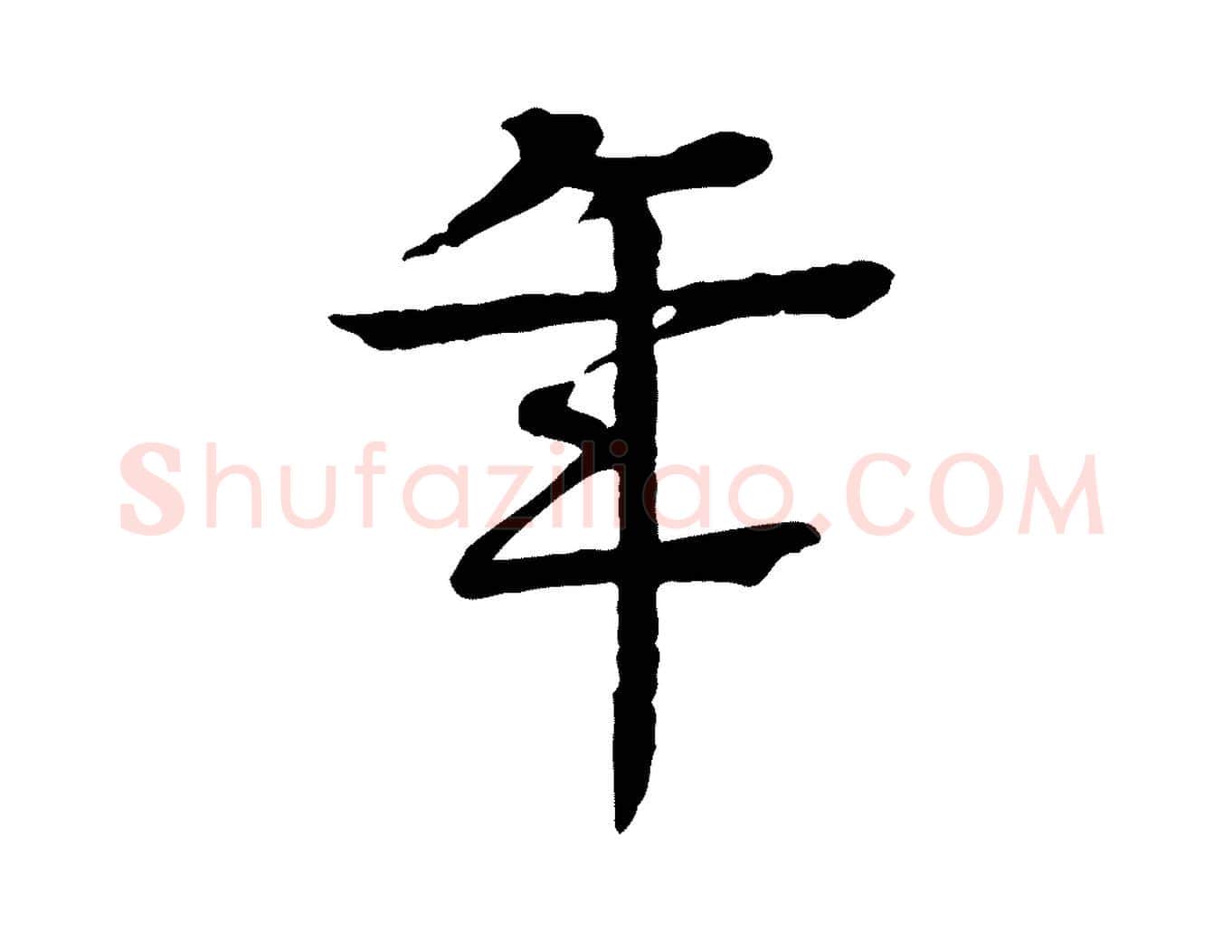 年毛笔行楷写法,摘自元代柳贯跋道服赞