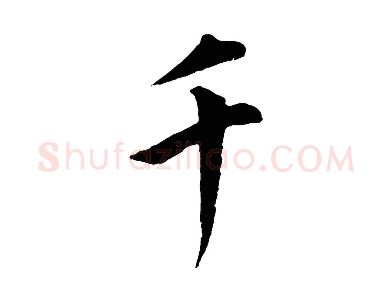 千毛笔行书写法,摘自明代董其昌仿米南宫