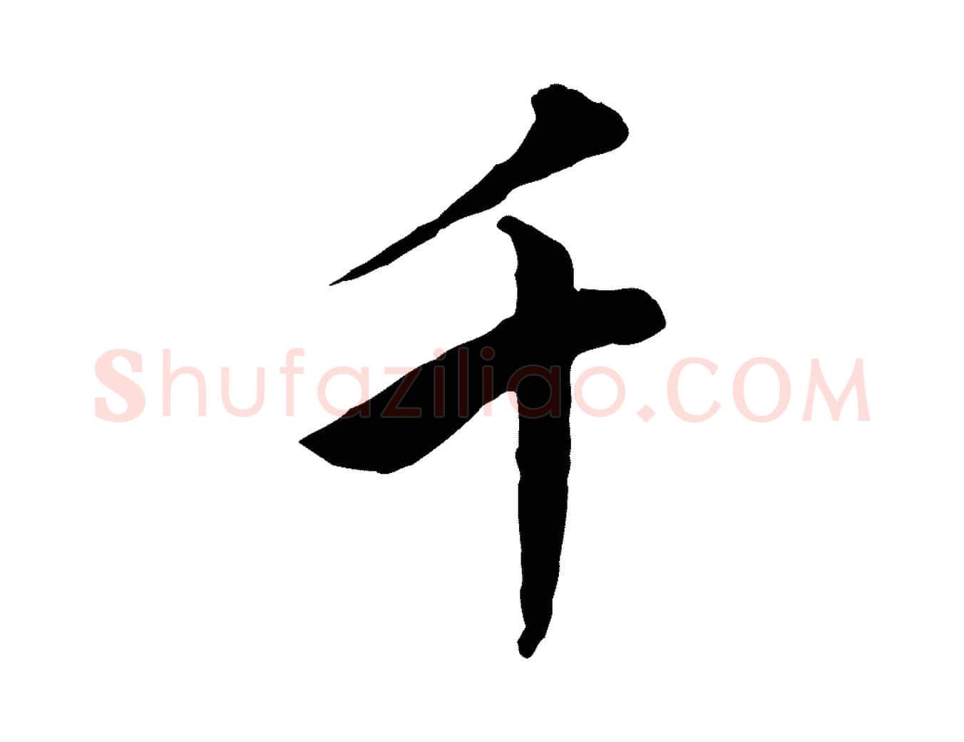 千毛笔行书写法,摘自明代董其昌仿米南宫