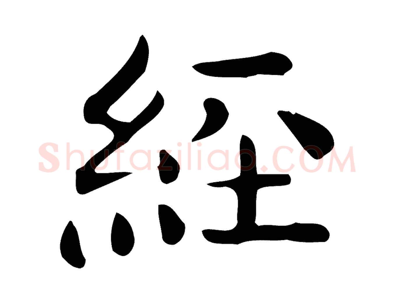 經毛笔行楷写法,摘自唐代佚名临右军东方先生画赞