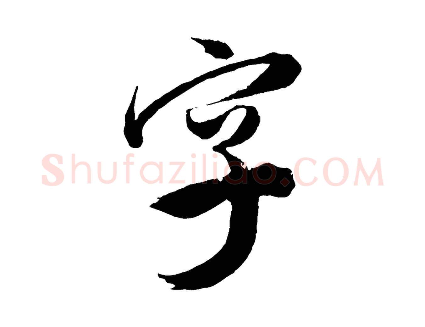 字毛笔行书写法,摘自明代董其昌跋送梨帖