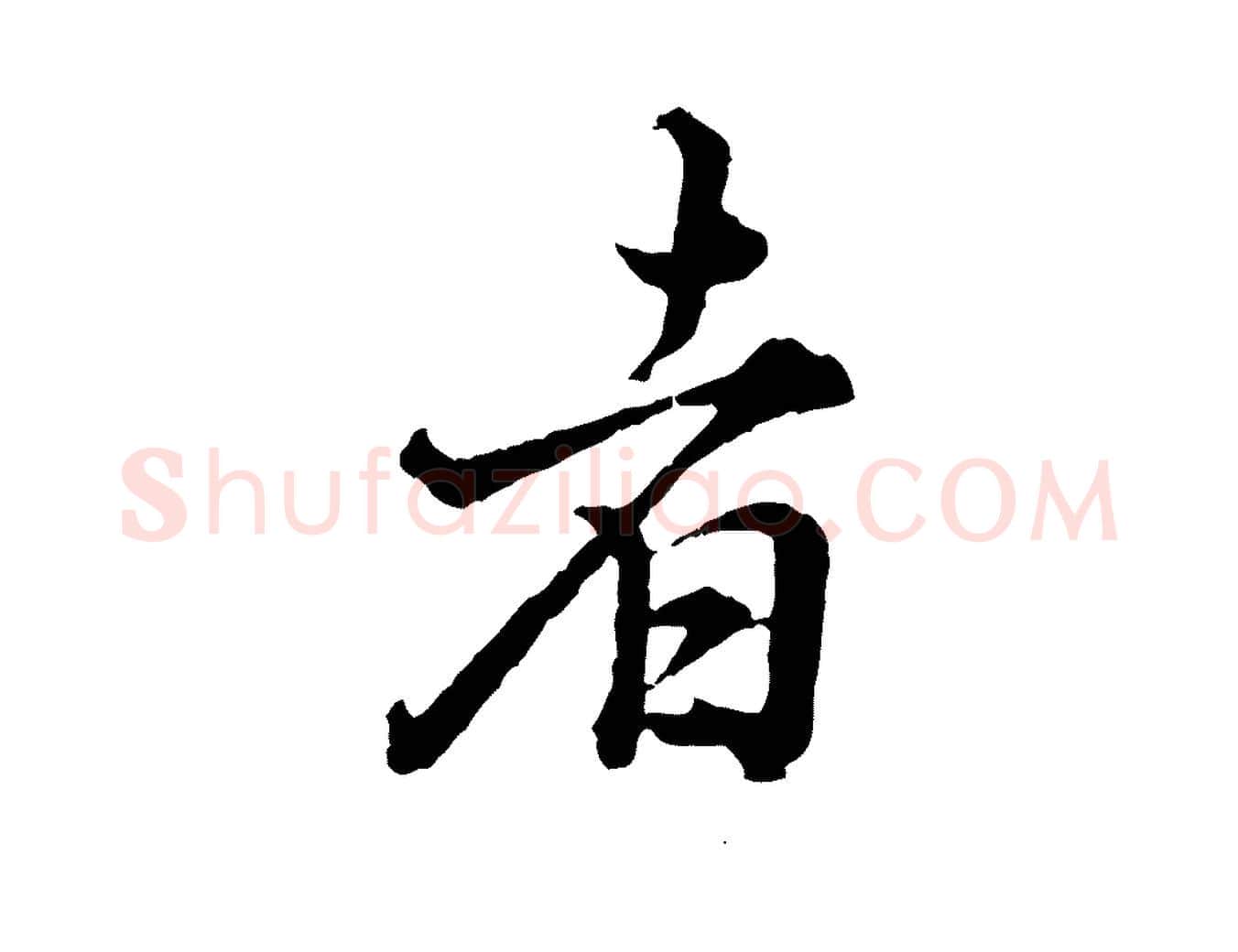 者毛笔行书写法,摘自明代董其昌跋送梨帖