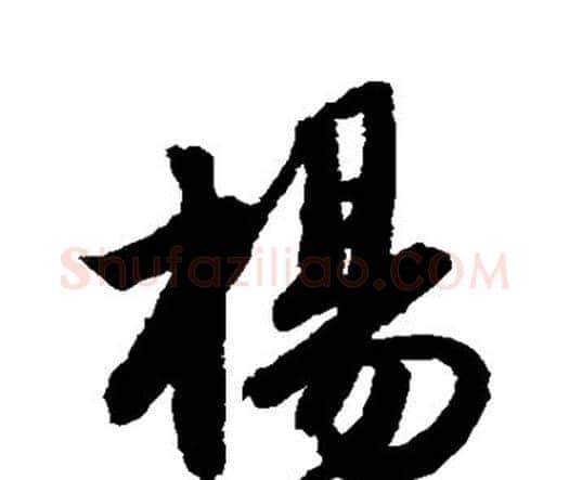 杨字唐寅毛笔行书书法写法,摘自唐寅毛笔行书书法作品