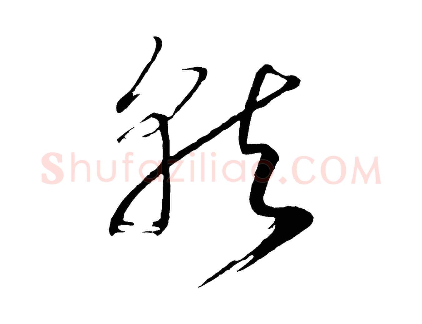 就毛笔行书写法,摘自宋代高宗洛神赋