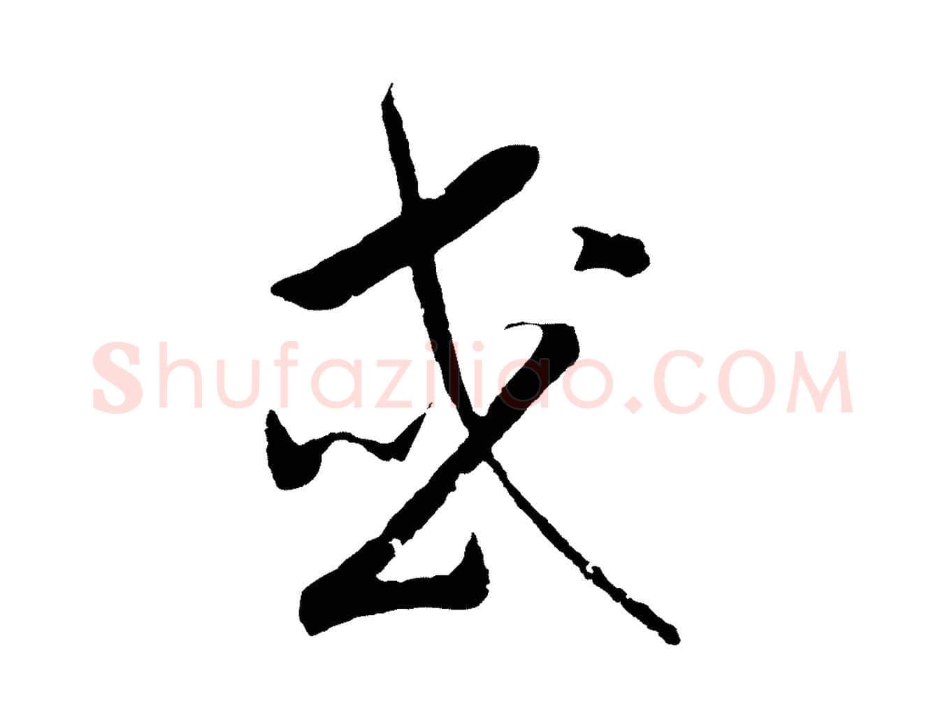 或毛笔行书写法,摘自宋代高宗洛神赋