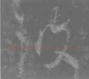 王羲之毛笔行书波字的写法,摘自王羲之书法作品圣教序