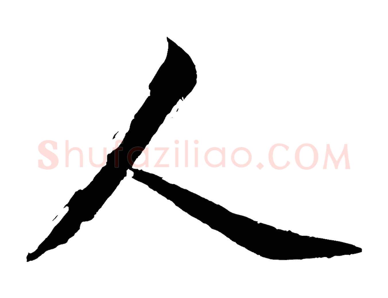 人毛笔行楷写法,摘自明代沈周画跋