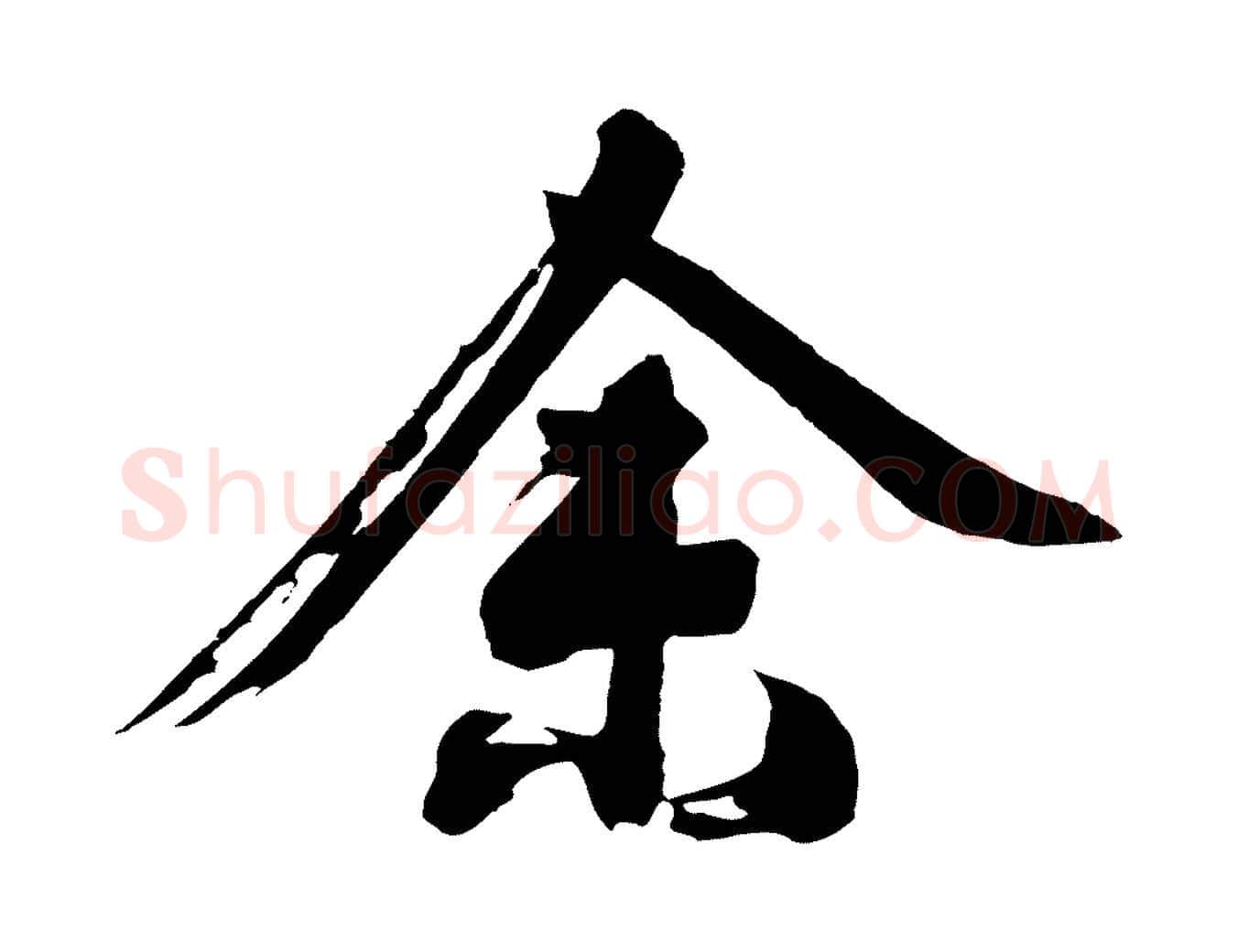 余毛笔行楷写法,摘自明代沈周画跋