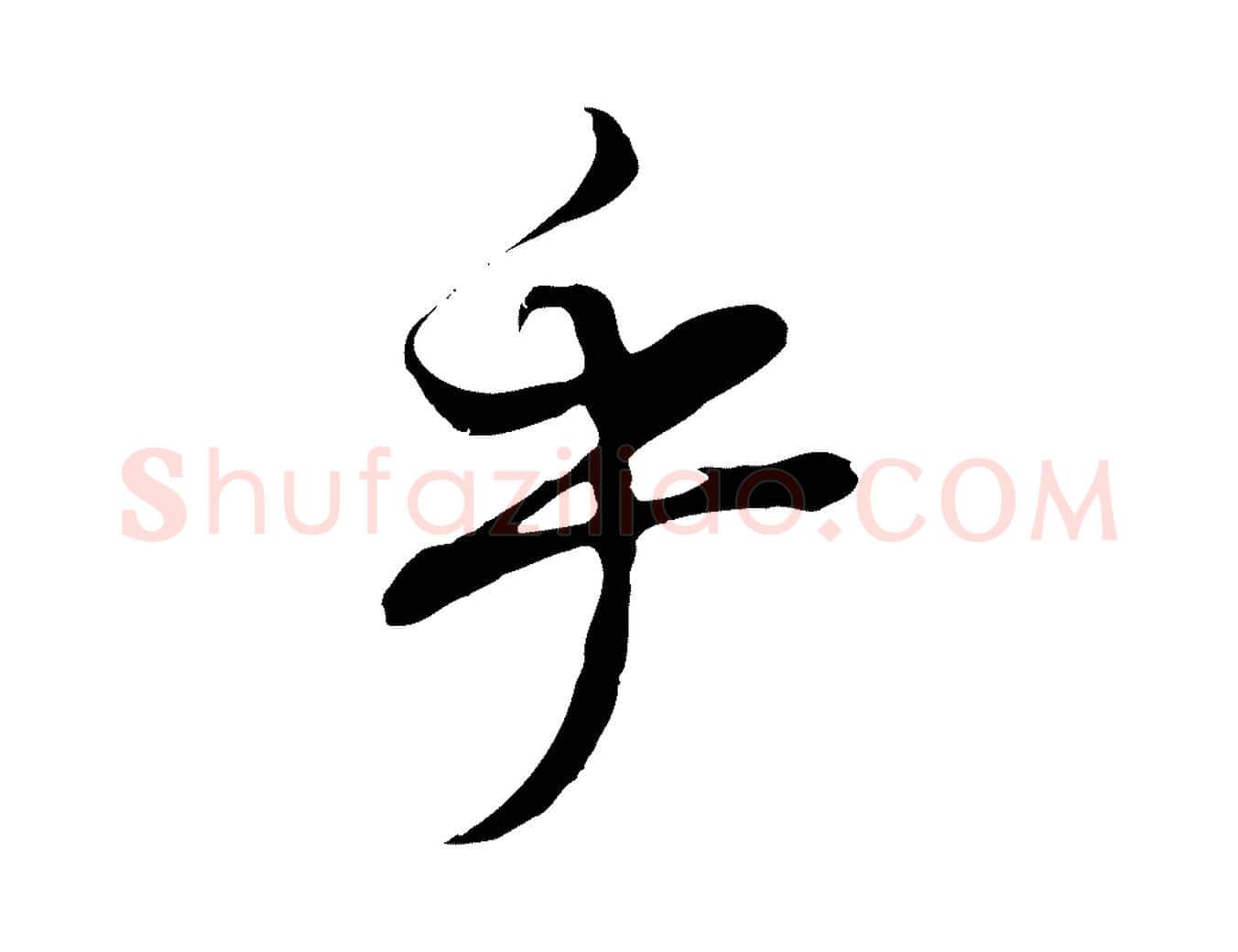 乎毛笔行书写法,摘自明代董其昌邵康节先生自着无名公