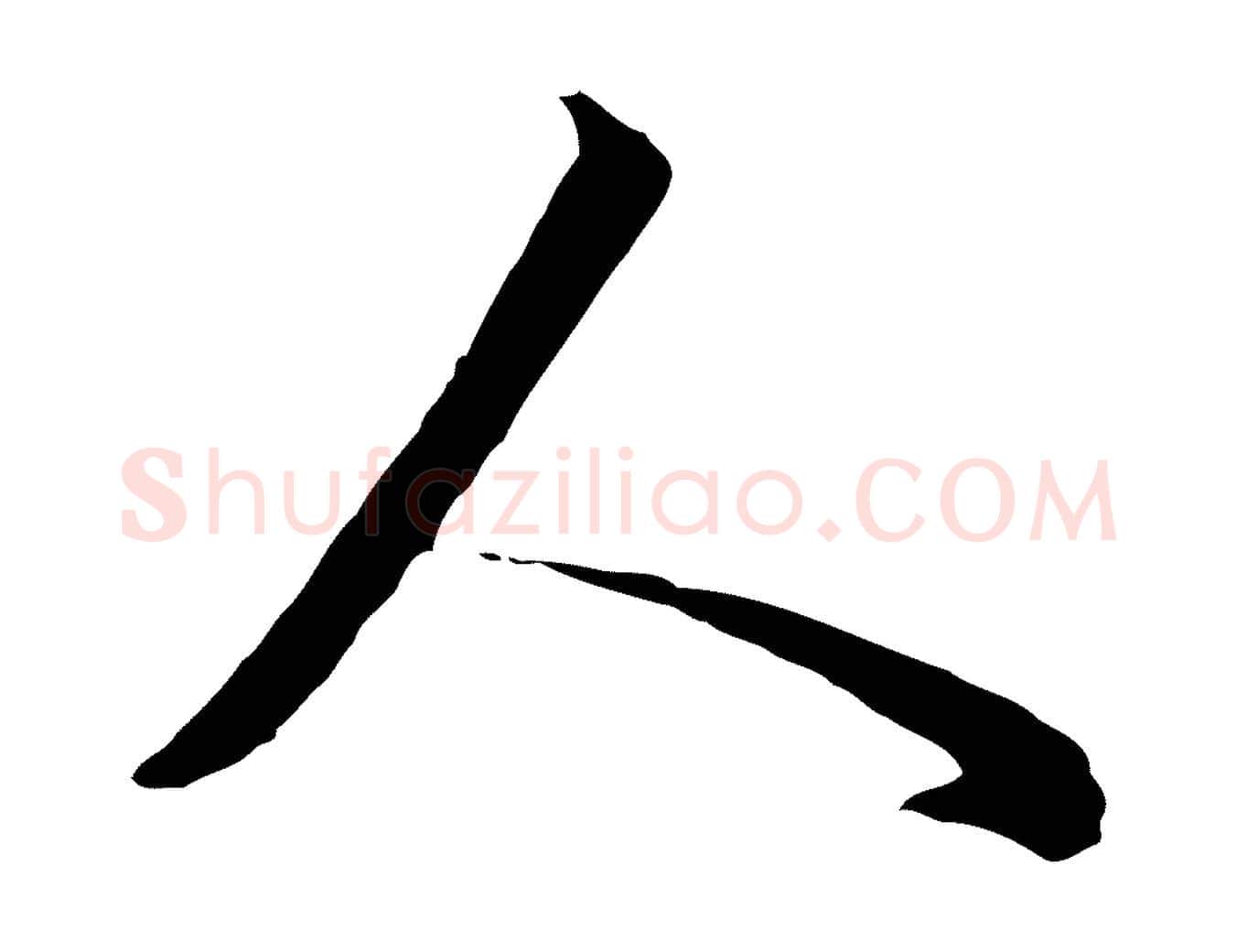 人毛笔行书写法,摘自明代董其昌邵康节先生自着无名公