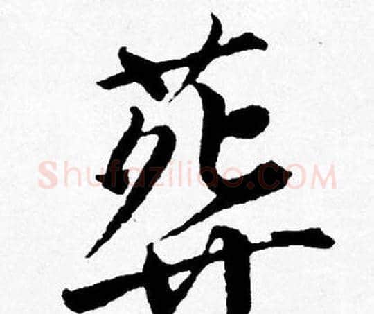 葬字唐寅毛笔行书书法写法,摘自唐寅毛笔行书书法作品