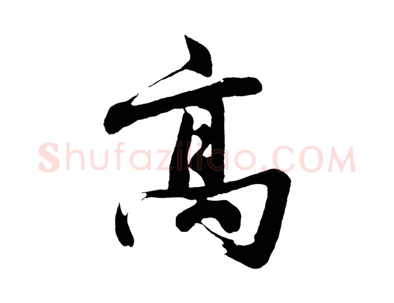 高毛笔行楷写法,摘自明代沈周画跋