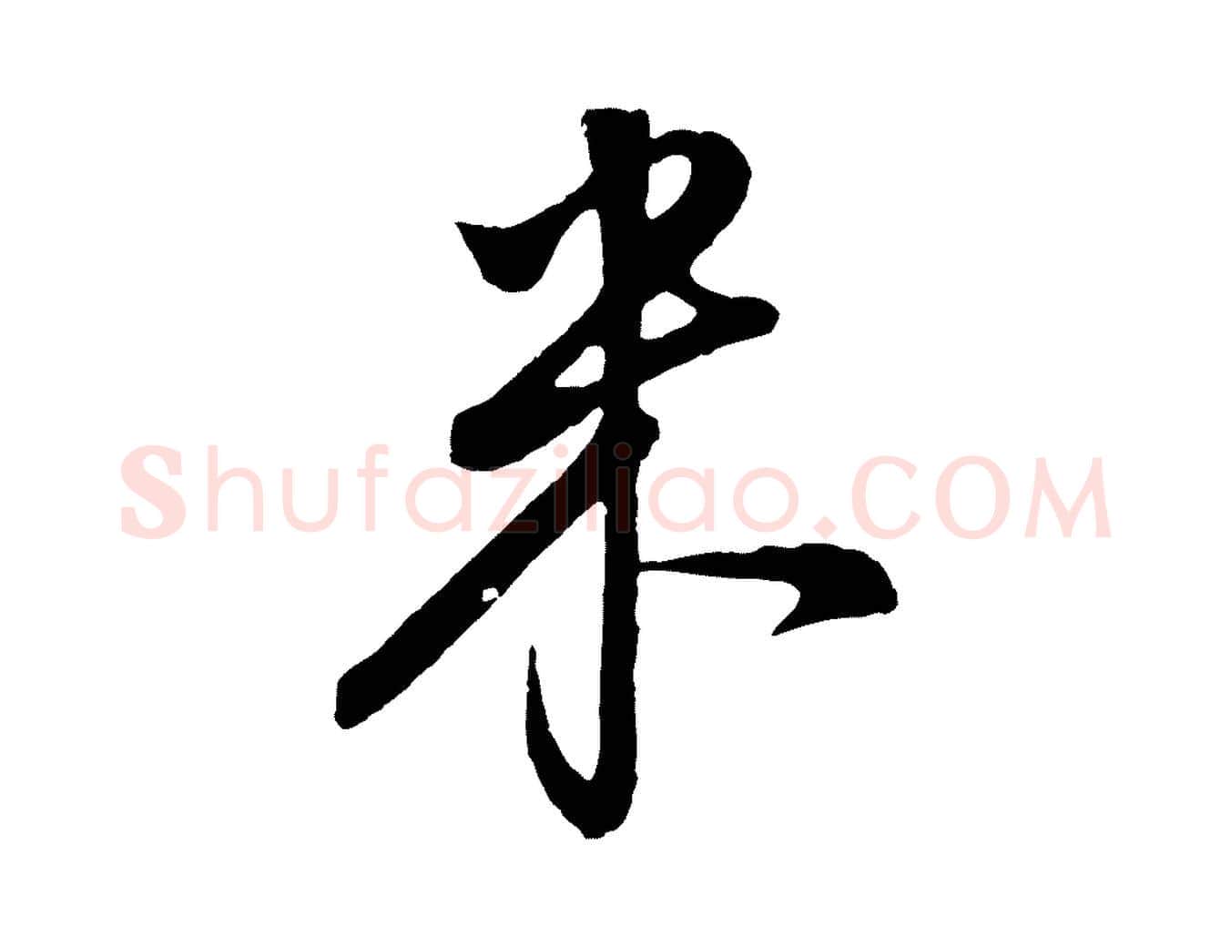 米毛笔行书写法,摘自明代董其昌仿颜苏三帖