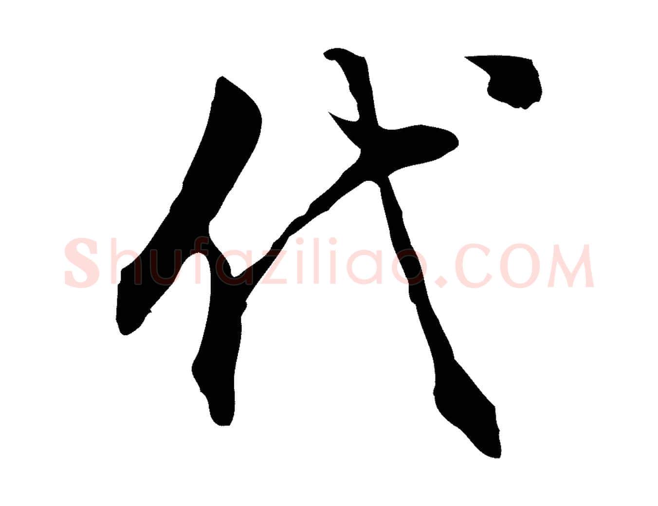 代毛笔行书写法,摘自明代董其昌邵康节先生自着无名公