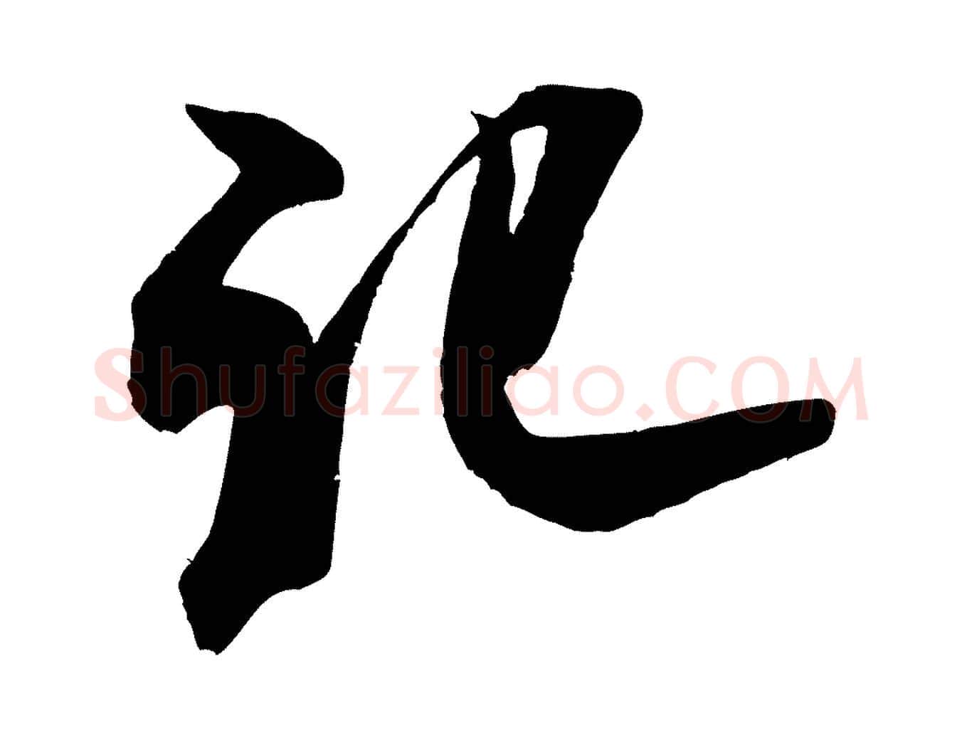 記毛笔行书写法,摘自宋代米芾适意帖
