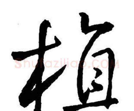 植字王铎毛笔行书书法写法,摘自集字千字文
