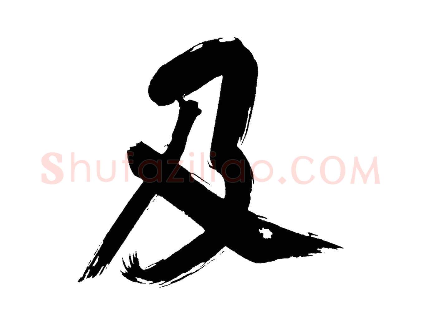 及毛笔行书写法,摘自明代董其昌传赞上