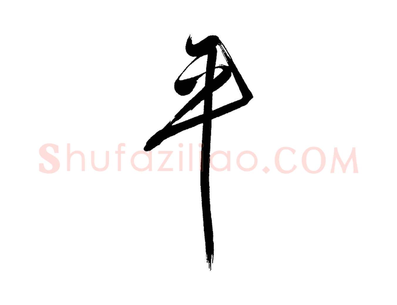 平毛笔行书写法,摘自明代董其昌传赞下