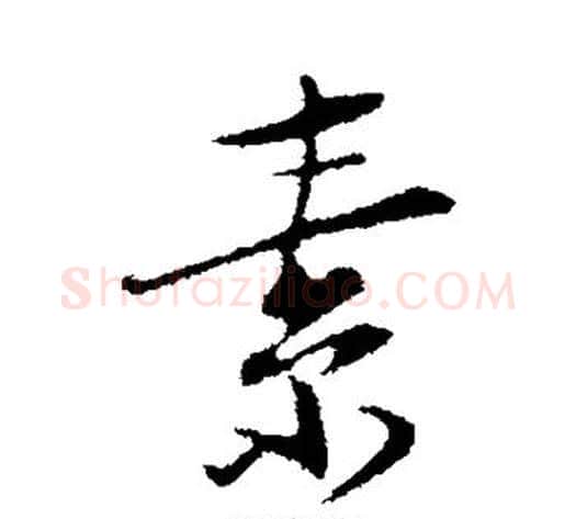素字陆游毛笔行书书法写法,摘自陆游毛笔行书书法作品