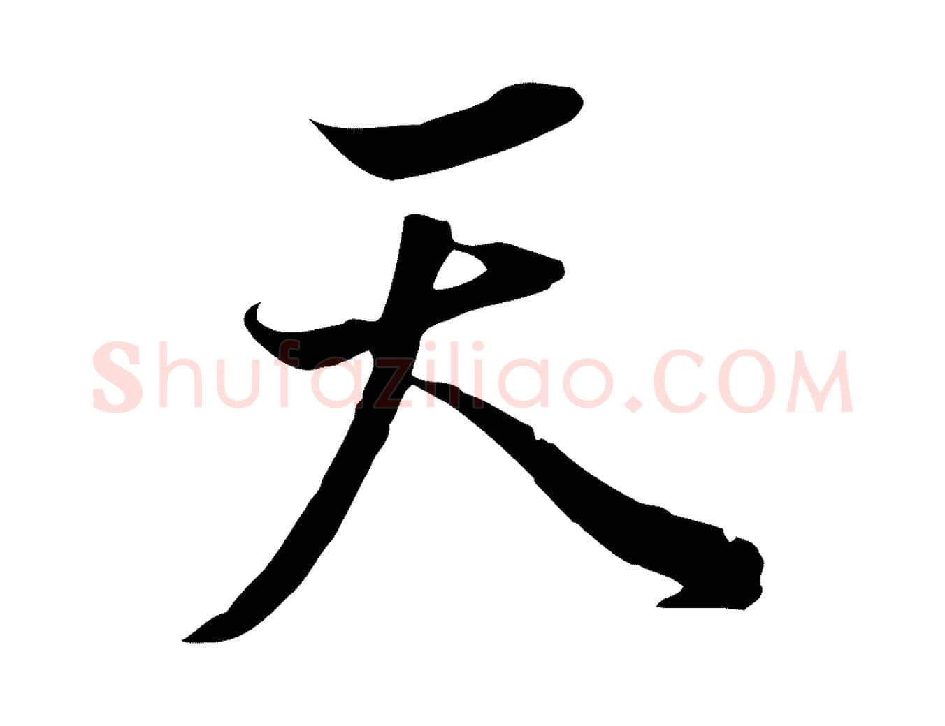天毛笔行书写法,摘自明代董其昌邵康节先生自着无名公
