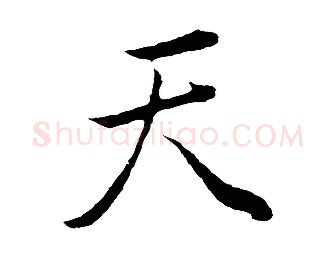 天毛笔行书写法,摘自明代董其昌邵康节先生自着无名公