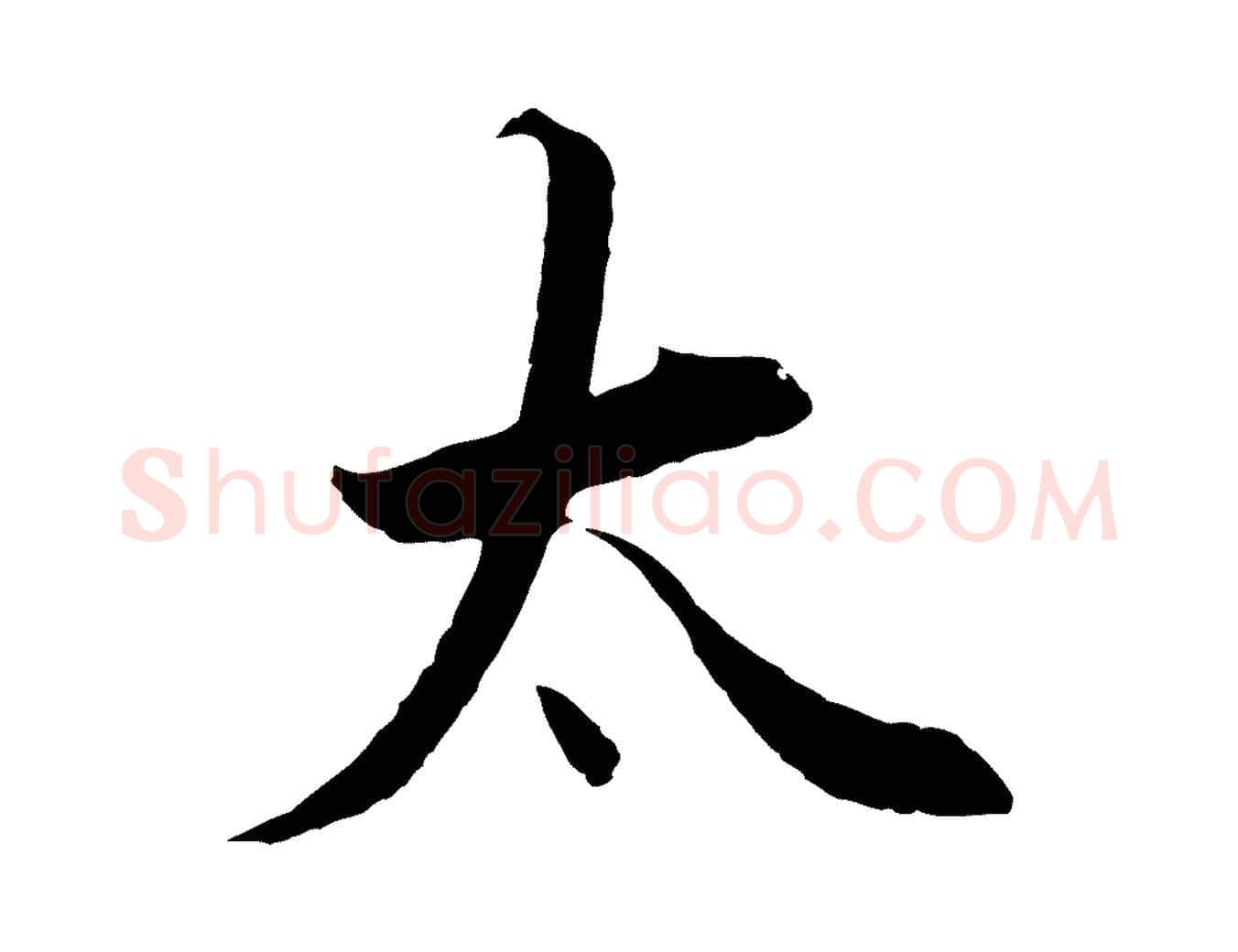 太毛笔行书写法,摘自明代董其昌邵康节先生自着无名公