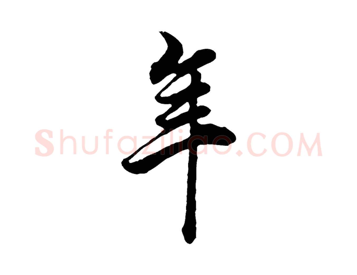 年毛笔行书写法,摘自明代董其昌邵康节先生自着无名公