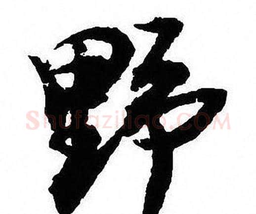 野字沈尹默毛笔行书书法写法,摘自沈尹默毛笔行书书法作品