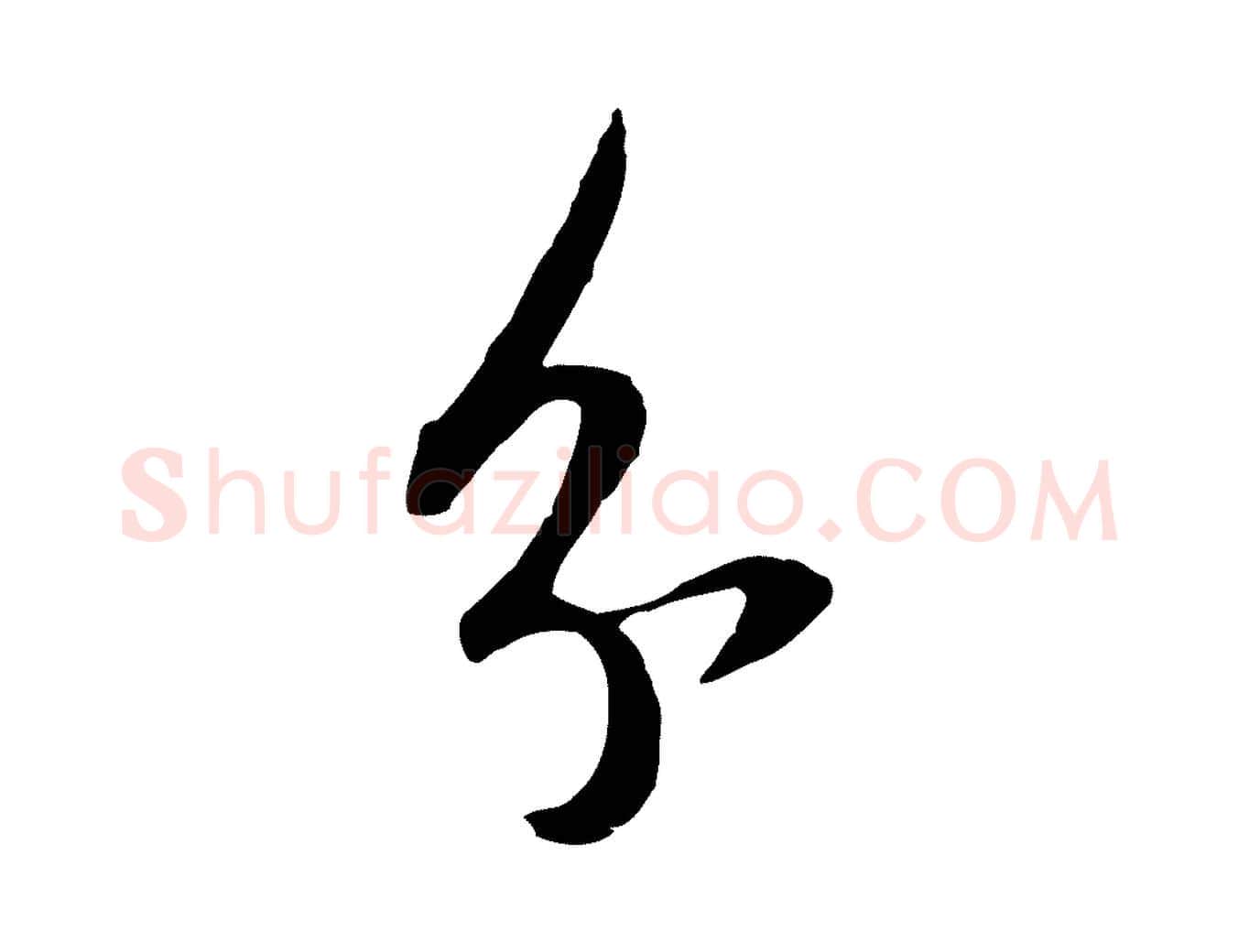 分毛笔行书写法,摘自明代董其昌书古人诗