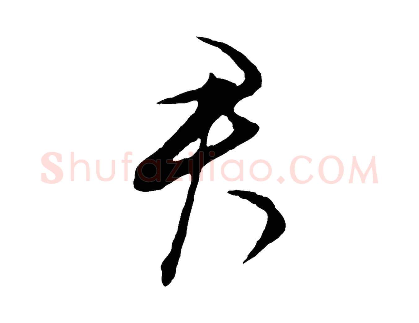 君毛笔行书写法,摘自明代董其昌书古人诗