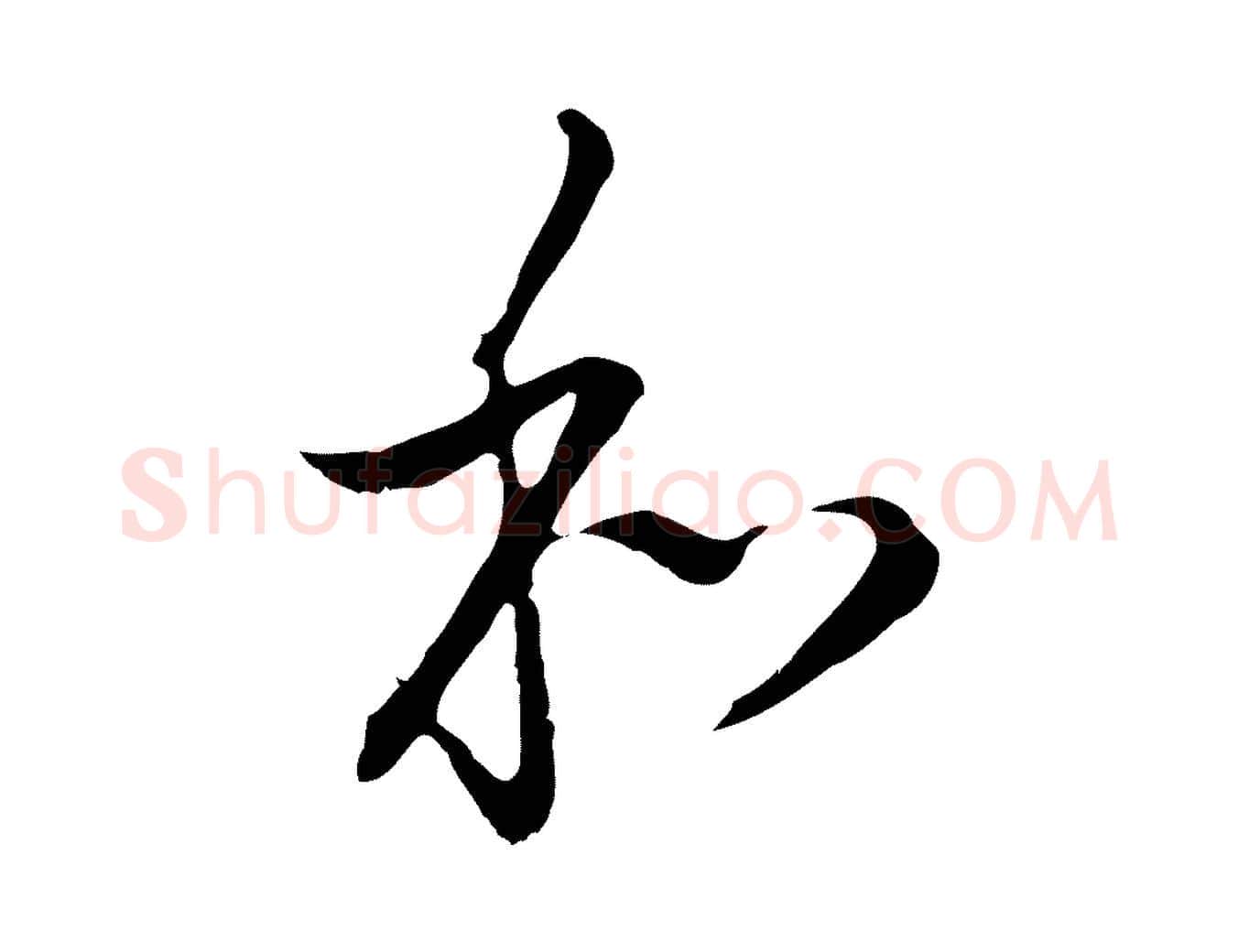 和毛笔行书写法,摘自明代董其昌书古人诗