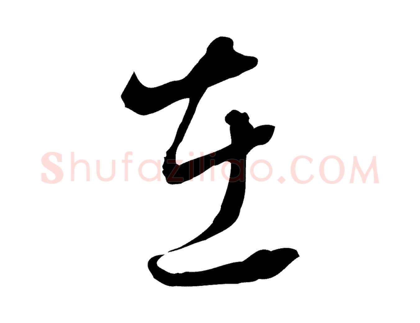 在毛笔行书写法,摘自明代董其昌书古人诗