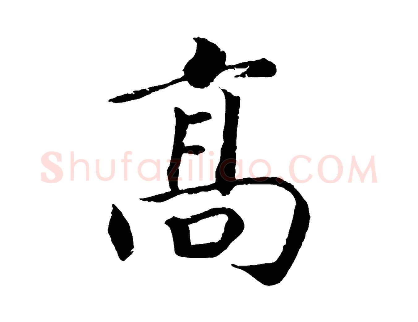 高毛笔行楷写法,摘自宋代孝宗赐曾觌