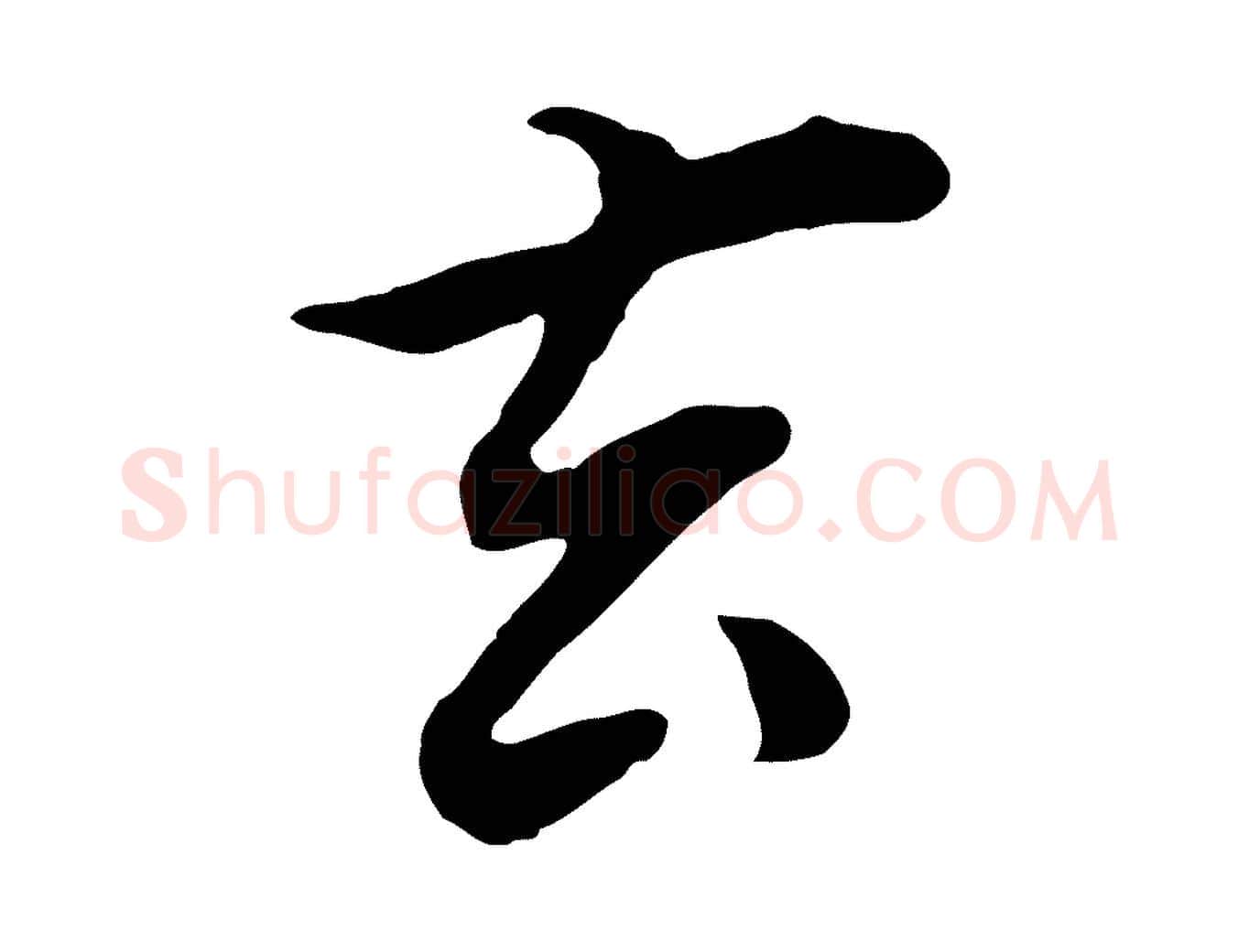 玄毛笔行书写法,摘自明代董其昌邵康节先生自着无名公