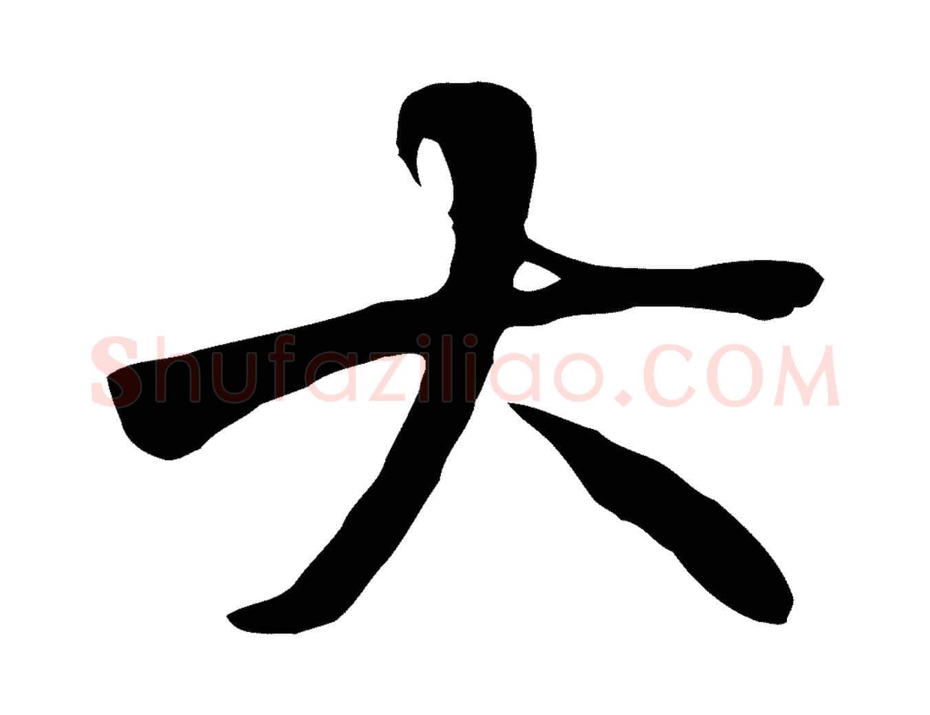 大毛笔行书写法,摘自唐代褚遂良临兰亭序