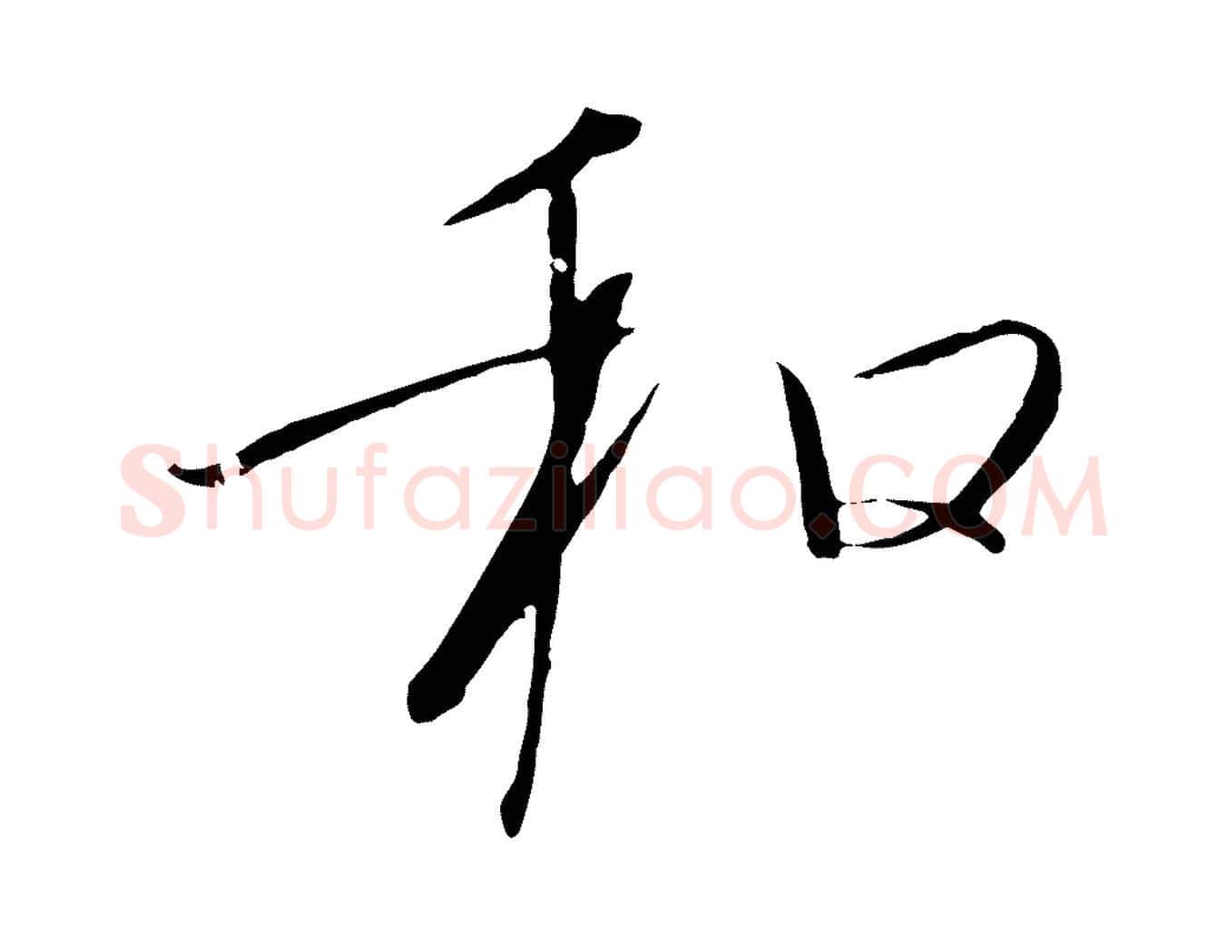 和毛笔行书写法,摘自宋代高宗千字文