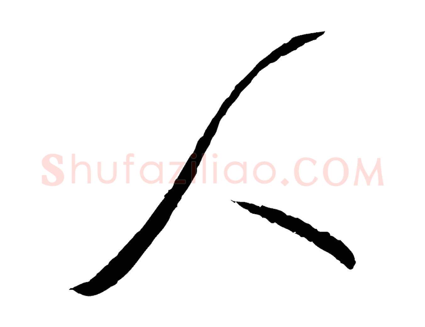 人毛笔行楷写法,摘自宋代富弼与君谟帖