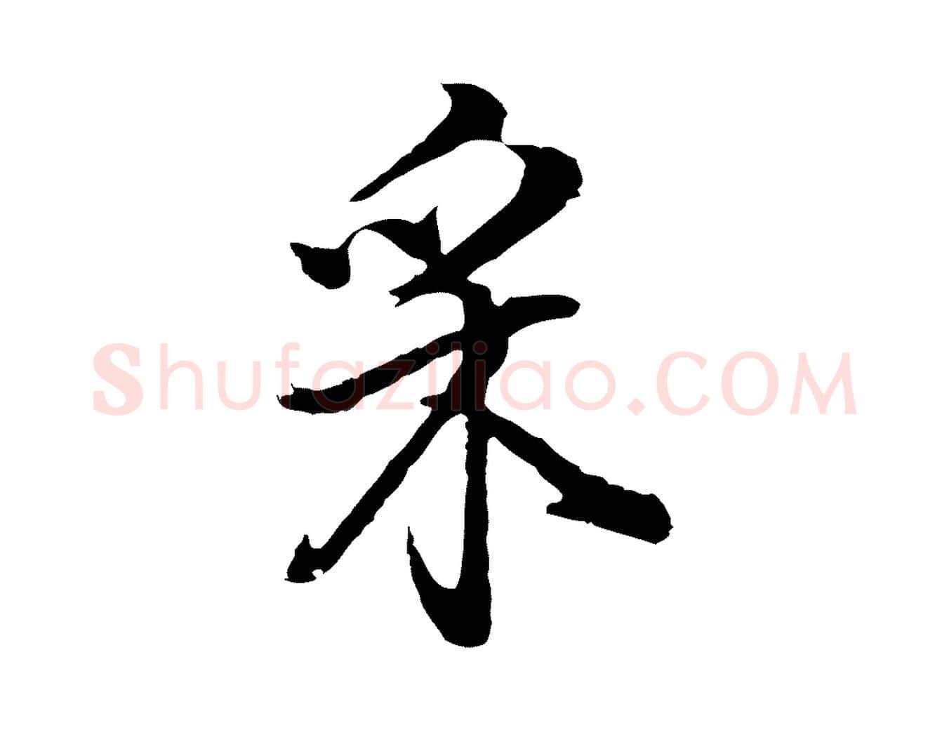 采毛笔行书写法,摘自明代董其昌书古人诗