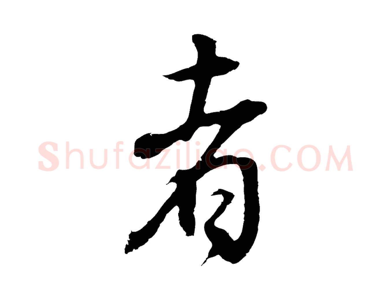 者毛笔行书写法,摘自明代董其昌邵康节先生自着无名公