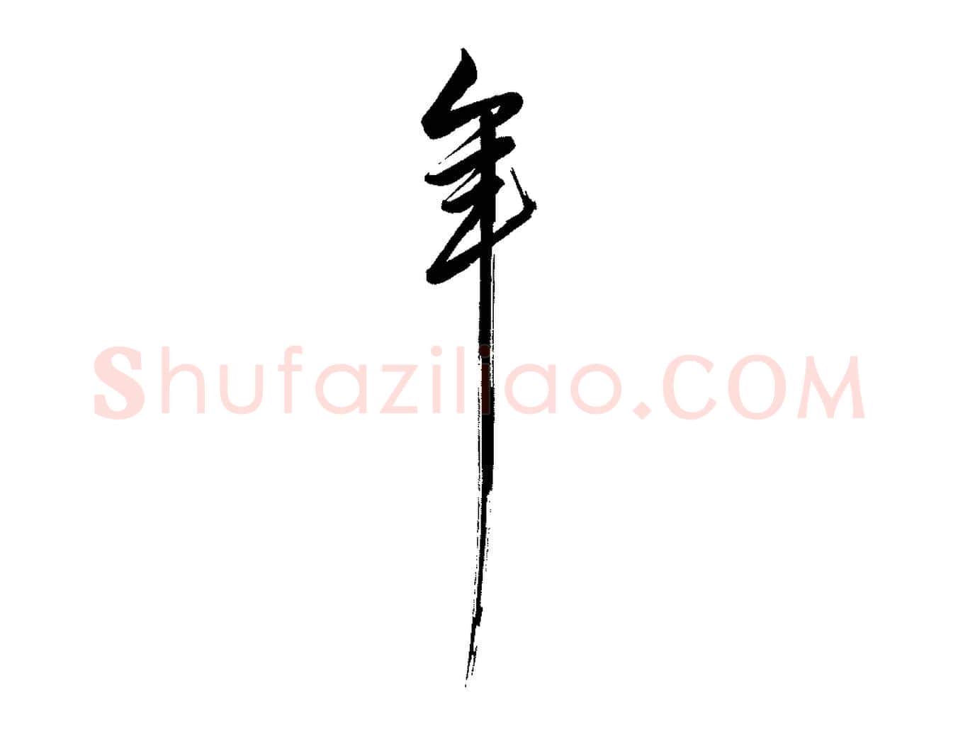 年毛笔行楷写法,摘自明代解缙自书诗帖