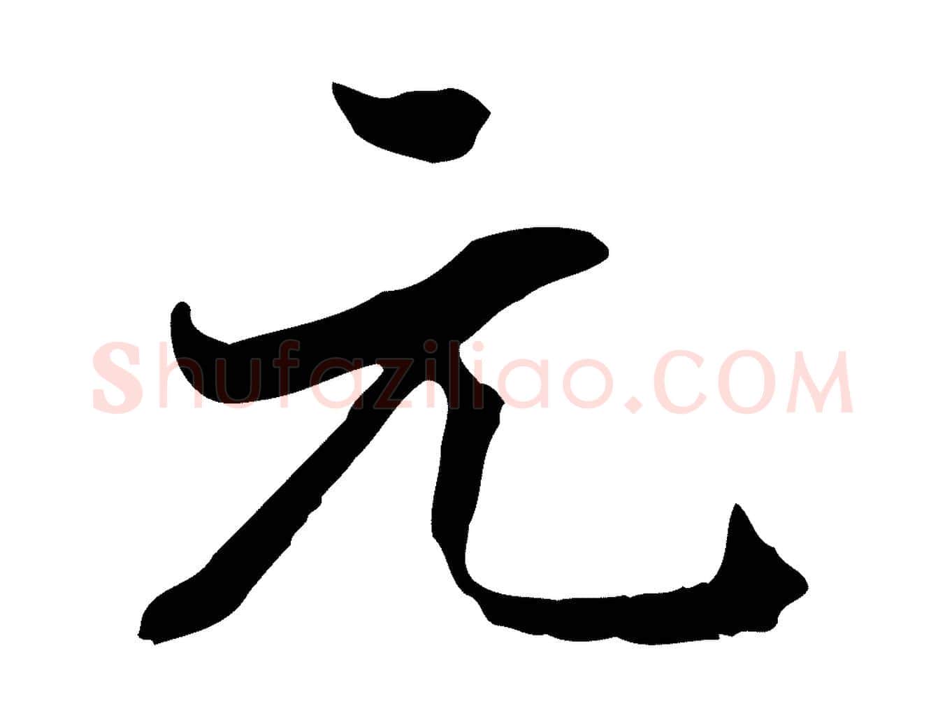元毛笔行书写法,摘自明代董其昌洛神赋十三行补