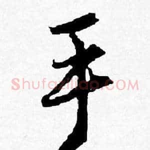 手