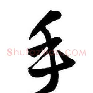 手